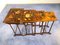 Art Nouveau French Gigognes Coffee Tables, Set of 4 11