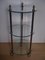 Small Vintage Round Brass and Glass Bar Cart from Maison Baguès 1