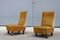 Italian Orange Velvet Lounge Chairs, 1950s, Set of 2, Image 1