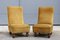 Italian Orange Velvet Lounge Chairs, 1950s, Set of 2 2