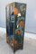 Oriental Style Lotus Flower and Birds Lacquered Cabinet, 1970s 1