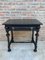 Spanish Ebonized Walnut Side Table with Drawer, 1880s 7