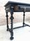 Spanish Ebonized Walnut Side Table with Drawer, 1880s 11