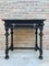 Spanish Ebonized Walnut Side Table with Drawer, 1880s 2