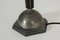 Lámpara de mesa de estaño y ébano de CG Hallberg, años 30, Imagen 7