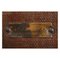 Englischer Suitcase Flaxile aus Holz und Leder, 1920er 5