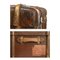 Englischer Suitcase Flaxile aus Holz und Leder, 1920er 6
