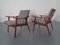 Teak Model 563 Armchairs by Fredrik A. Kayser for Vatne Møbler, 1950s, Set of 2, Image 4