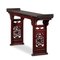 Antique Red Lacquered Oriental Altar Table 3