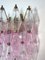 Vintage Italian Transparent and Pink Murano Glass Poliedri Sconces, 1978, Set of 2 5