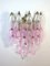 Vintage Italian Transparent and Pink Murano Glass Poliedri Sconces, 1978, Set of 2 11