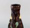 Large Art Nouveau Vase in Glazed Ceramic from Møller & Bøgely, Denmark 5