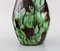 Große Jugendstil Vase aus glasierter Keramik von Møller & Bøgely, Dänemark 3