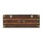 Vintage French Wood and Leather Trunk, Image 1