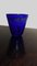 Komplett restauriertes blaues Glas mit silbernen Dekorationsvasen von Finn Lynggaard, 1980er, 2er Set 4