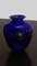 Fully Restored Blue Glass with Silver Decoration Vases by Finn Lynggaard, 1980s, Set of 2, Image 2