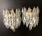 Vintage Italian Murano Glass Poliedri Sconces, 1970s, Set of 2 3