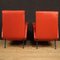 Fauteuils en Faux Cuir Rouge, Italie, 1970s, Set de 2 7