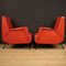 Fauteuils en Faux Cuir Rouge, Italie, 1970s, Set de 2 10