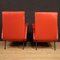 Italienische Sessel aus Rotem Kunstleder, 1970er, 2er Set 9