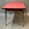 Red Formica Dining Table with Tapered Legs, 1950s, Image 6