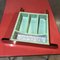 Red Formica Dining Table with Tapered Legs, 1950s, Image 8