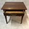 Antique Rustic Walnut 1-Drawer Table 5