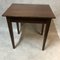 Antique Rustic Walnut 1-Drawer Table 10