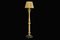 Carved Wood and Marble Floor Lamp, 1940s 2