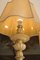 Lámpara de pie de madera tallada y mármol, años 40, Imagen 9