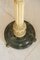 Lámpara de pie de madera tallada y mármol, años 40, Imagen 3