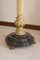 Lámpara de pie de madera tallada y mármol, años 40, Imagen 4
