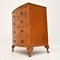 Burr Walnut Bow Front Chest of Drawers, 1930s 6