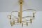 Vintage Gold Plated Ceiling Lamp by Gaetano Sciolari for Boulanger 3