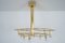 Vintage Gold Plated Ceiling Lamp by Gaetano Sciolari for Boulanger 2