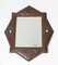 Art Deco Brass Wall Mirror, 1920s, Image 3