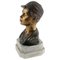 Art Deco Italian Gilt and Burnished Bronze Scugnizzo Bust by Giovanni De Martino, 1920s 2