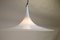 Lámpara colgante vintage de cristal de Murano blanco, Imagen 3