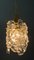 Lámpara colgante de cristal de hielo dorado de JT Kalmar para Kalmar, años 50, Imagen 8