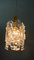 Gilt Ice Glass Pendant Lamp by J. T. Kalmar for Kalmar, 1950s 18