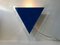 Minimalist Danish Triangular Glass Sconce, 1980s 3
