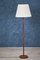 Mid-Century Danish Rosewood and Brass Detailed Floor Lamp, 1960s, Image 1