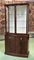 English Curved Mahogany and Glass Buffet, 1950s 6