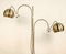 Vintage Double Arch Brass Balls Floor Lamp from Gepo, 1970s 3