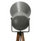 Industrial Wooden and Gray Metal Tripod Spot Floor Lamp 7