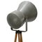 Industrial Wooden and Gray Metal Tripod Spot Floor Lamp 6