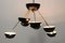 Sputnik Mid-Century Noir et Laiton dans le Style de Stilnovo, Italie, 1960s 8