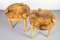 Beistelltische aus weißer Eiche mit Wurzelholz Tischplatte von Michael Rozell, US, 2020 2