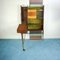 Meuble de Bar d'Angle Vintage en Bois et en Laiton, 1960s 12