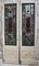 Antique Victorian Leaded Stained Glass Internal Doors, Set of 2 3